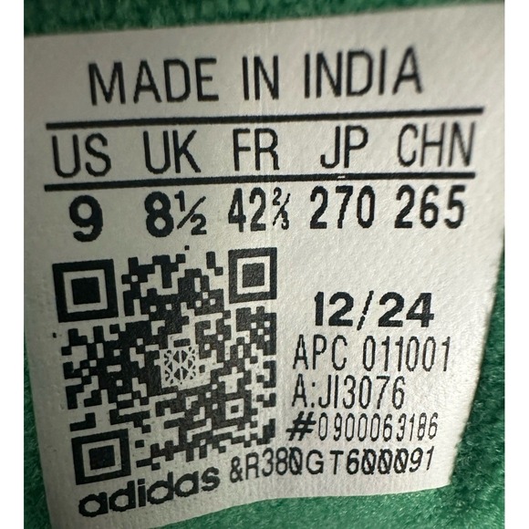 adidas Unisex\'s Superstar II JI3076 Semi Court Green Cloud White Core Black SZ 9 main image 14